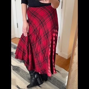 Lauren Ralph Lauren Plaid Maxi Skirt